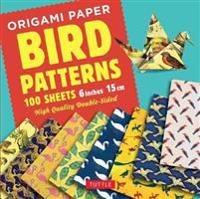 Origami Paper - Bird Patterns - 6 Inch 15 Cm
