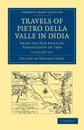 Travels of Pietro della Valle in India 2 Volume Paperback Set