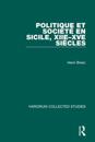 Politique et société en Sicile, XIIe–XVe siècles