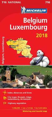 Belgien Luxemburg 2018 Michelin 716 Karta