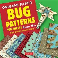 Origami Paper Bug Patterns - 6 Inch 15 Cm