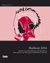 Hatbrott 2016 : Statistik över polisanmälningar med identifierade hatbrottsmotiv och självrapporterad utsatthet för hatbrott. Brå Rapport 2017:11