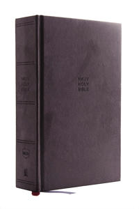 NKJV, Single-Column Reference Bible, Cloth Over Board, Gray, Red Letter Edition, Comfort Print