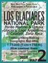 Los Glaciares National Park Map 2 Perito Moreno & Upsala Glaciers, Lago Argentino, El Calafate, Zona Roca Trekking/Hiking/Walking Topographic Map Atlas 1
