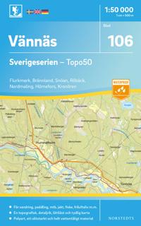 106 Vännäs Sverigeserien Topo50 : Skala 1:50 000
