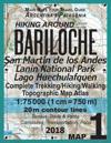 Hiking Around Bariloche Map 1 San Martin de los Andes, Lanin National Park, Lago Huechulafquen Complete Trekking/Hiking/Walking Topographic Map Atlas Argentina Patagonia 1