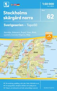 62 Stockholms Skärgård norra Sverigeserien Topo50 : Skala 1:50 000