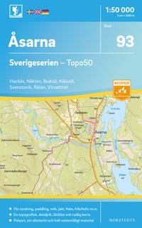 93 Åsarna Sverigeserien Topo50 : Skala 1:50 000