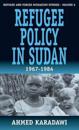 Refugee Policy in Sudan 1967-1984