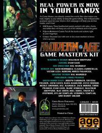 Modern Age RPG Game Master's Kit