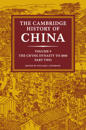 The Cambridge History of China: Volume 9, The Ch'ing Dynasty to 1800, Part 2