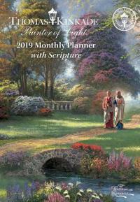 Thomas Kinkade Painter of Light with Scripture 2019 Monthly Pocket Planner Calen