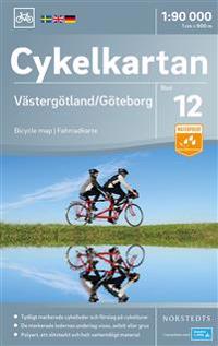 Cykelkartan Blad 12 Västergötland/Göteborg : Skala 1:90.000