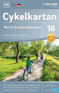 Cykelkartan Blad 16 Norra Smålandskusten : Skala 1:90.000