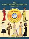 120 Great Fashion Designs, 1900-1950, CD-ROM and Book