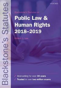 Blackstones statutes on public law & human rights 2018-2019