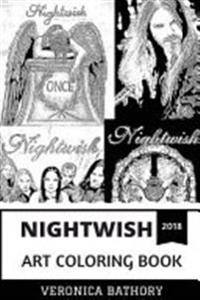 Nightwish Art Coloring Book: Iconic Symphonic Gothic Metal Band and Opera Vocals, Musical Prodigy and Goth Movies Inspired Adult Coloring Book