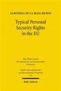 Typical Personal Security Rights in the EU