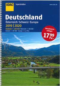 ADAC Superstraßen Deutschland, Österreich, Schweiz & Europa 2019/2020 1:200 000