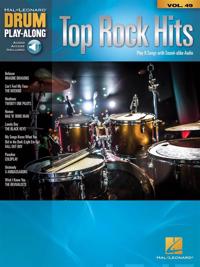 Top Rock Hits: Drum Play-Along Volume 49