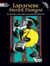 Japanese Stencil Designs Stained Glass Coloring Book