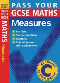 Pass Your GCSE Maths: Measures