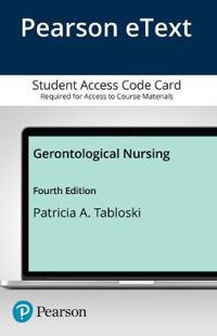 Pearson Etext Gerontological Nursing -- Access Card