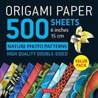 Origami Paper 500 sheets Nature Photo Patterns 6 (15 cm)