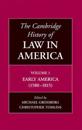 The Cambridge History of Law in America 3 Volume Hardback Set