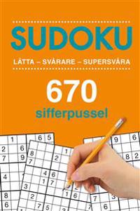 Sudoku: 670 sifferpussel