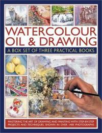 Watercolor Oils & Drawing Box Set: Mastering the Art of Drawing and Painting with Step-By-Step Projects and Techniques Shown in Over 1400 Photographs