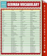German Vocabulary (Speedy Study Guides)