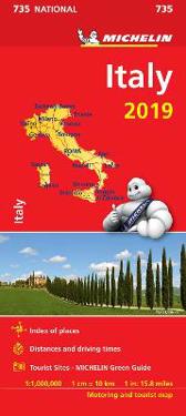 Italien 2019 Michelin 735 Karta