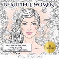 Beautiful Women Coloring Book for Adults: An Adult Coloring (Colouring) Book with 35 Coloring Pages: Beautiful Women (Adult Colouring (Coloring) Books