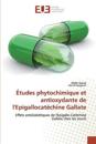 Études phytochimique et antioxydante de l'Epigallocatéchine Gallate