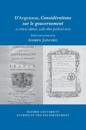 D’Argenson, Considérations sur le gouvernement, a critical edition, with other political texts