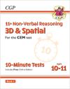 11+ CEM 10-Minute Tests: Non-Verbal Reasoning 3D & Spatial - Ages 10-11 Book 1 (with Online Ed): for the 2024 exams