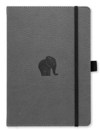 Dingbats* Wildlife A5+ Grey Elephant Notebook - Plain