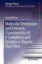 Molecular Orientation and Emission Characteristics of Ir Complexes and Exciplex in Organic Thin Films
