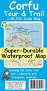 Corfu TourTrail Super-Durable Map