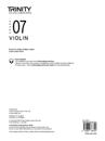 Trinity College London Violin Exam Pieces From 2020: Grade 7 (part only)