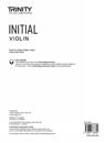 Trinity College London Violin Exam Pieces From 2020: Initial (part only)