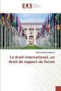 Le droit international, un droit de rapport de forces