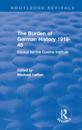 The Burden of German History 1919-45