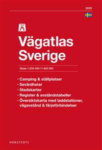 M Vägatlas Sverige 2020 : Skala 1:250.000-1:400.000
