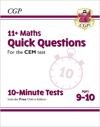 11+ CEM 10-Minute Tests: Maths Quick Questions - Ages 9-10 (with Online Edition)