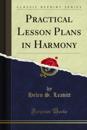 Practical Lesson Plans in Harmony