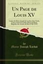 Un Page de Louis XV
