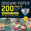 Origami Paper 200 sheets Japanese Hiroshige Prints 6.75 inch