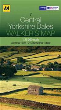 Aa Central Yorkshire Dales Walker's Map